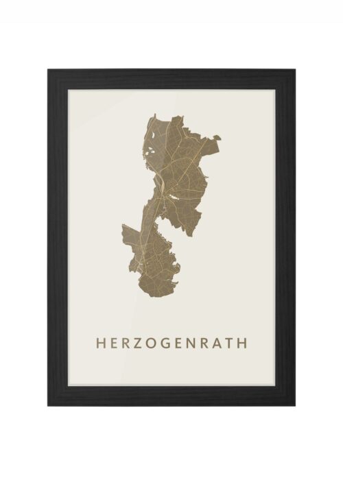 Herzogenrath Gold Ingelijst in Zwart lijst Kopen | Kunst in Kaart