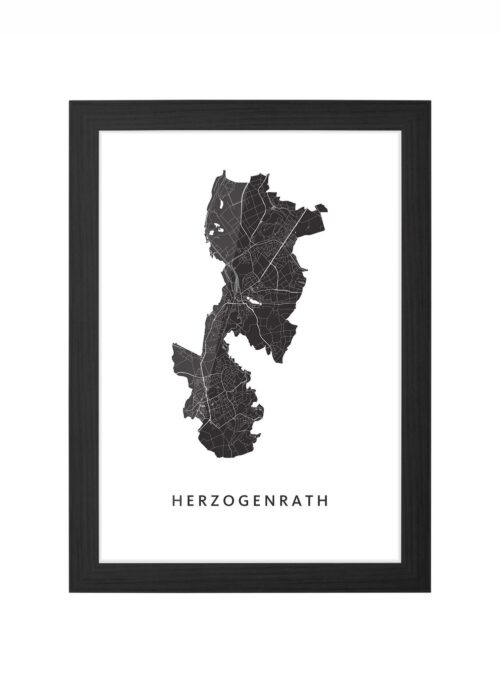Herzogenrath White Ingelijst in Zwart lijst Kopen | Kunst in Kaart