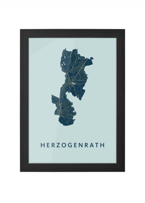 Herzogenrath Prussian Ingelijst in Zwart lijst Kopen | Kunst in Kaart