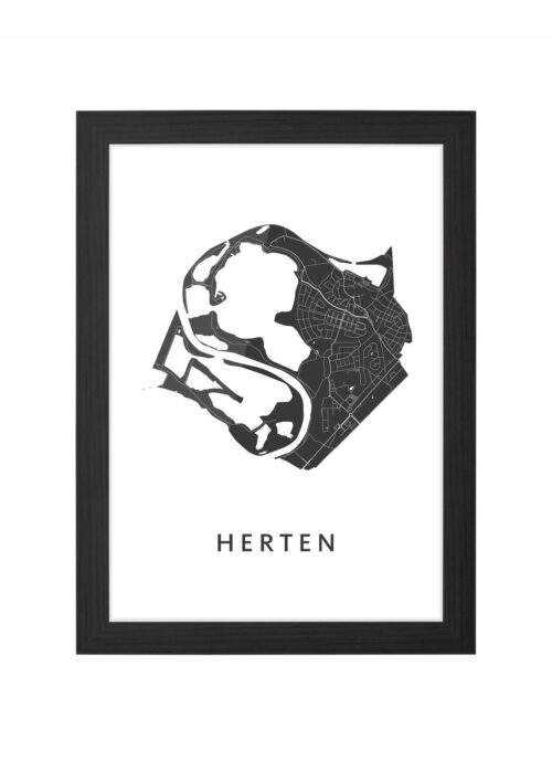 Herten Ingelijst in Zwart lijst Kopen | Kunst in Kaart