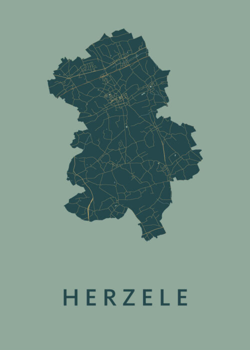 Herzele Stadskaart poster Amazon