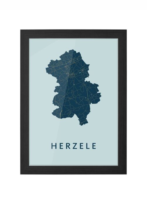 Herzele Prussian Ingelijst in Zwart lijst Kopen | Kunst in Kaart