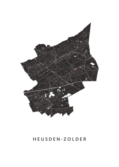 Heusden-Zolder Stadskaart Poster Kopen