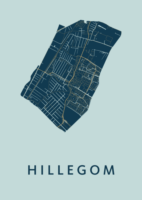 Hillegom Prussian Stadskaart Poster Kopen