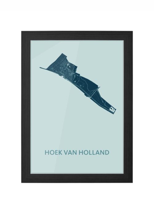 Hoek van Holland Mint Ingelijst in Zwart lijst Kopen | Kunst in Kaart