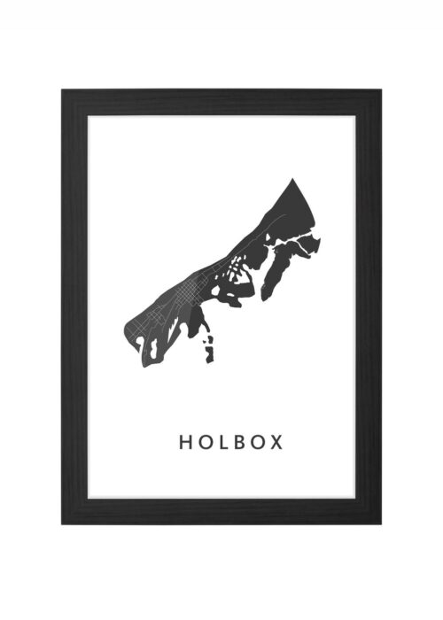 Holbox Ingelijst in Zwart lijst Kopen | Kunst in Kaart