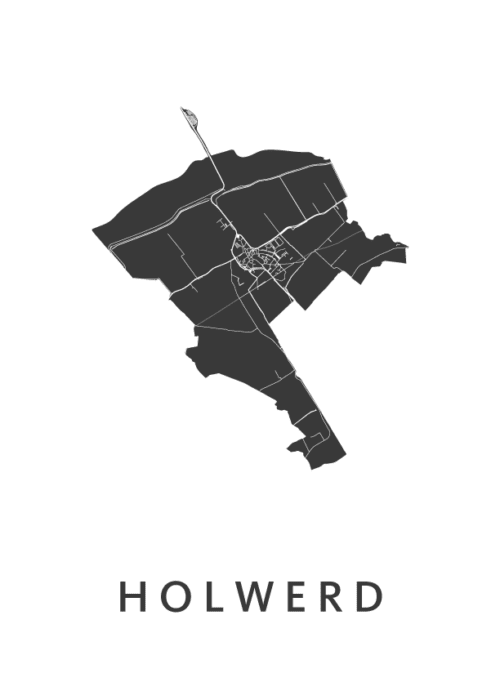 Holwerd Stadskaart Poster Kopen