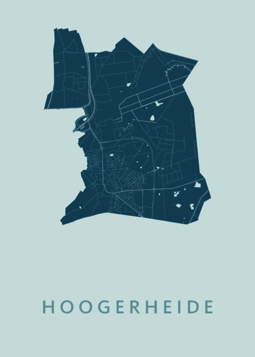 Hoogerheide Mint Stadskaart Poster Kopen