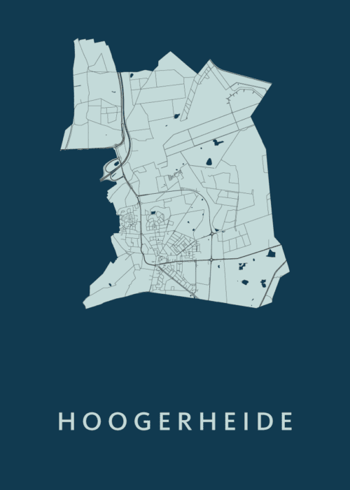 Hoogerheide Navy Stadskaart Poster Kopen