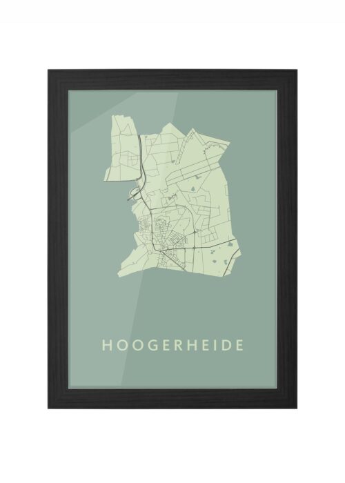 Hoogerheide Olive Ingelijst in Zwart lijst Kopen | Kunst in Kaart
