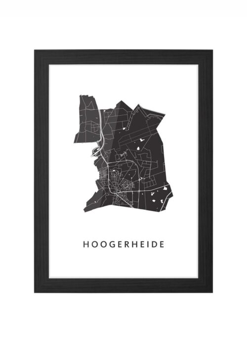 Hoogerheide White Ingelijst in Zwart lijst Kopen | Kunst in Kaart