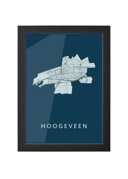 Hoogeveen Navy Ingelijst in Zwart lijst Kopen | Kunst in Kaart