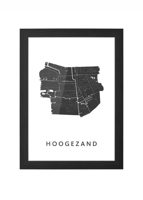Hoogezand Ingelijst in Zwart lijst Kopen | Kunst in Kaart