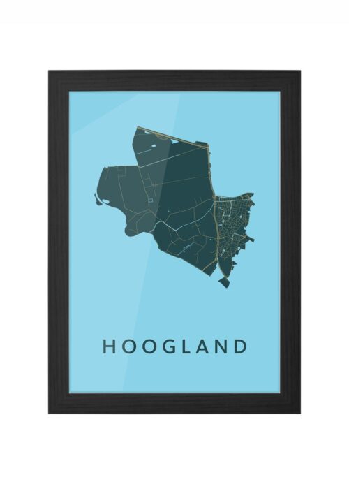 Hoogland Azure Ingelijst in Zwart lijst Kopen | Kunst in Kaart