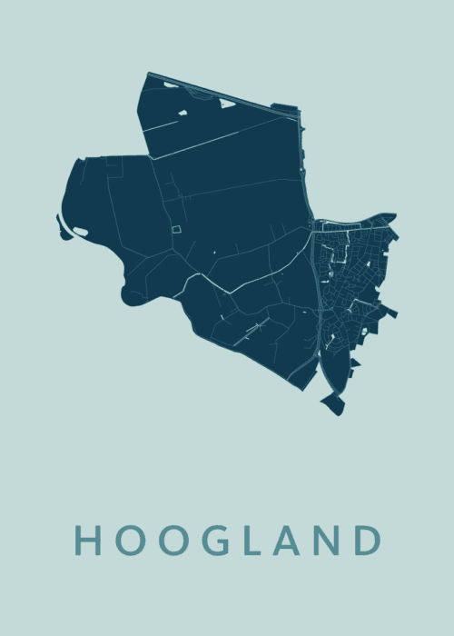 Hoogland Mint Stadskaart Poster Kopen
