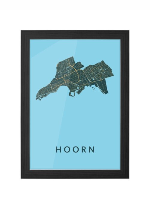 Hoorn Azure Ingelijst in Zwart lijst Kopen | Kunst in Kaart