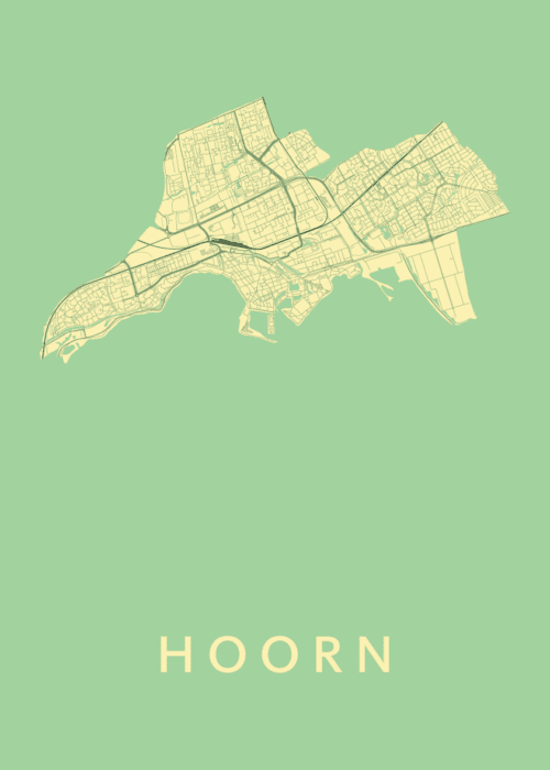 Hoorn Spring Stadskaart Poster Kopen