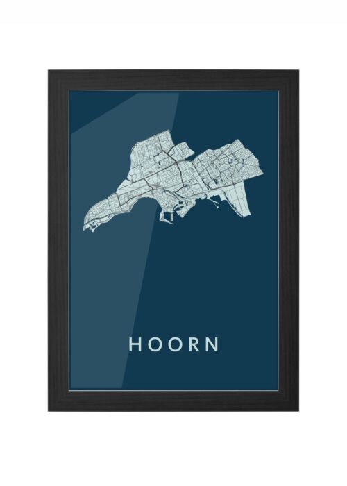 Hoorn Navy Ingelijst in Zwart lijst Kopen | Kunst in Kaart