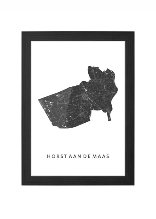 Horst aan de Maas Ingelijst in Zwart lijst Kopen | Kunst in Kaart