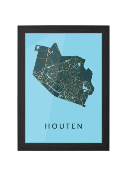 Houten Azure Ingelijst in Zwart lijst Kopen | Kunst in Kaart