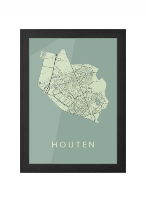 Houten Olive Ingelijst in Zwart lijst Kopen | Kunst in Kaart
