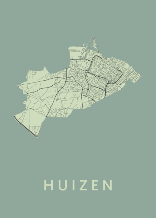 Huizen Olive Stadskaart Poster Kopen