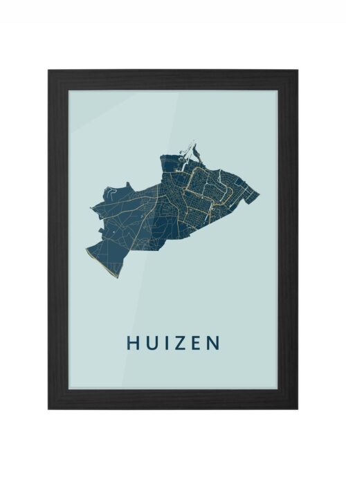 Huizen Prussian Ingelijst in Zwart lijst Kopen | Kunst in Kaart