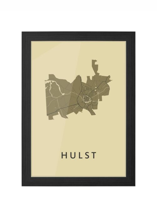 Hulst GoldenRod Ingelijst in Zwart lijst Kopen | Kunst in Kaart