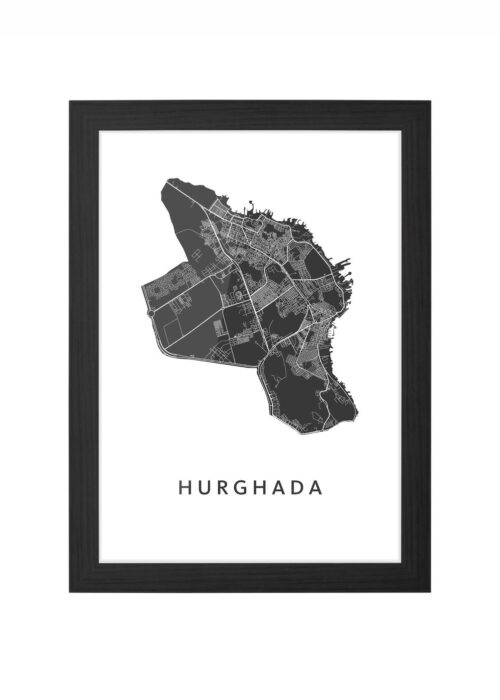 Hurghada Ingelijst in Zwart lijst Kopen | Kunst in Kaart