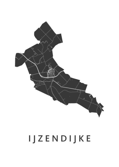 IJzendijke Stadskaart Poster Kopen