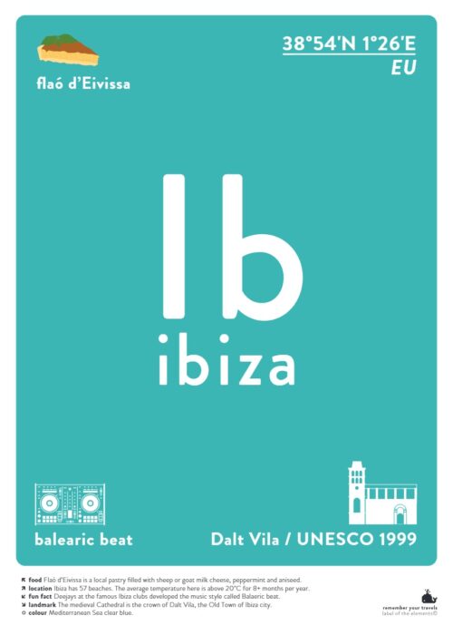 Ibiza — Typografie Poster