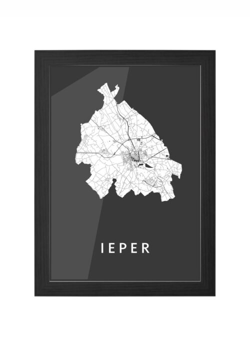 Ieper Black Ingelijst in Zwart lijst Kopen | Kunst in Kaart