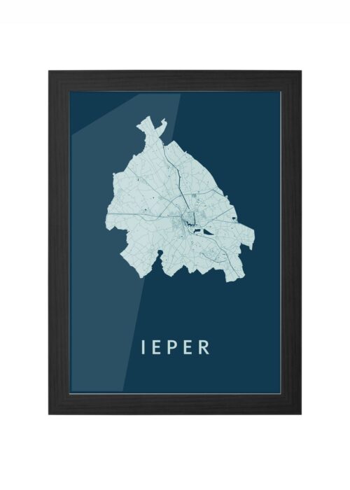 Ieper Feldgrau Ingelijst in Zwart lijst Kopen | Kunst in Kaart