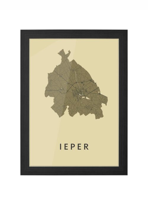 Ieper GoldenRod Ingelijst in Zwart lijst Kopen | Kunst in Kaart