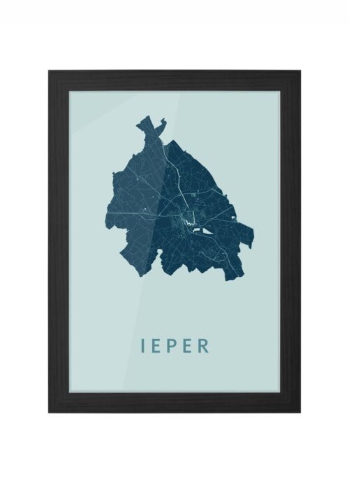 Ieper Mint Ingelijst in Zwart lijst Kopen | Kunst in Kaart