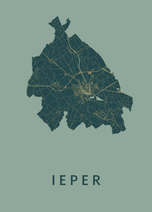 Ieper Amazon Stadskaart Poster Kopen
