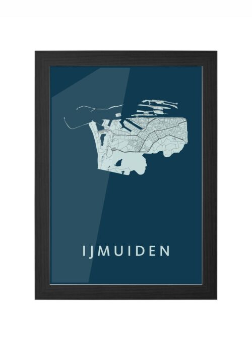 IJmuiden Navy Ingelijst in Zwart lijst Kopen | Kunst in Kaart