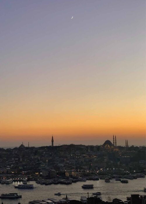 Istanbul - zonsondergang — Fotografie Poster