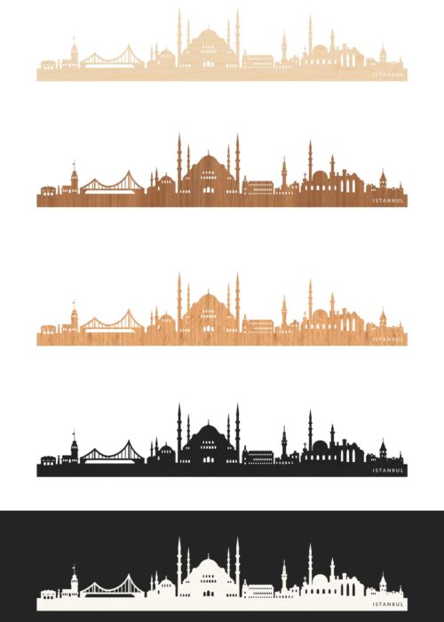Duurzame Houten Skyline van Istanbul