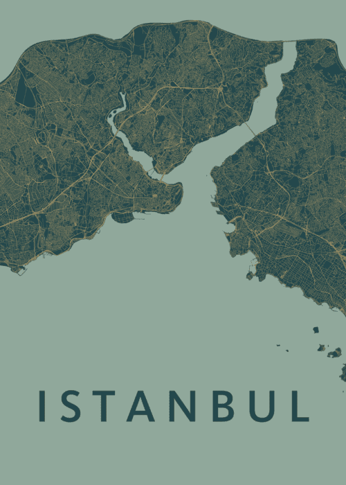 Istanbul Stadskaart - Amazon poster