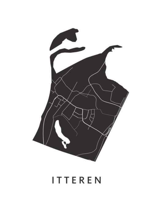 Itteren Stadskaart Poster Kopen