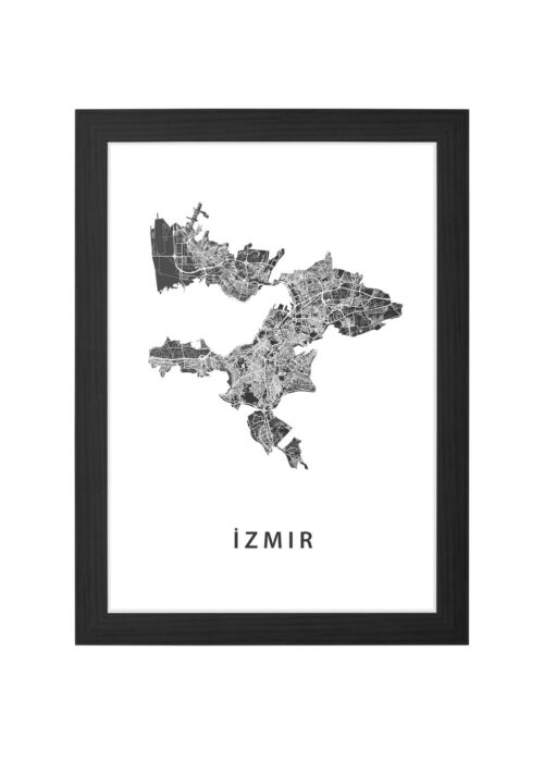 İzmir Ingelijst in Zwart lijst Kopen | Kunst in Kaart