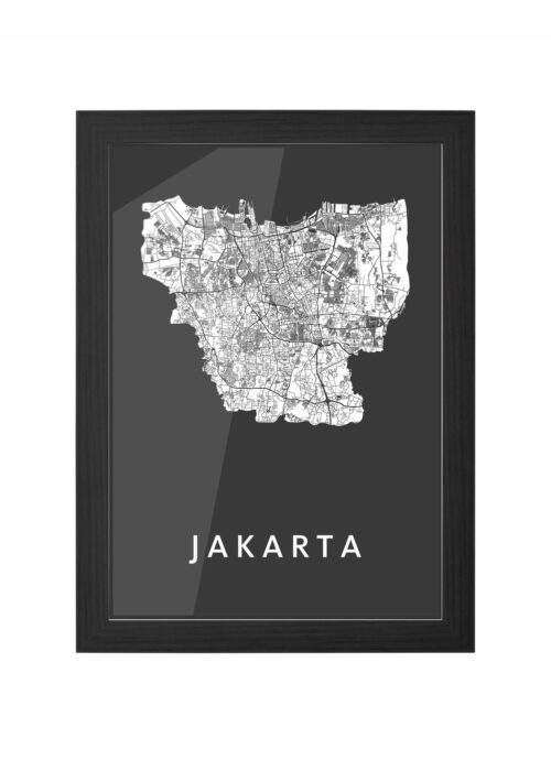 Jakarta Black Ingelijst in Zwart lijst Kopen | Kunst in Kaart