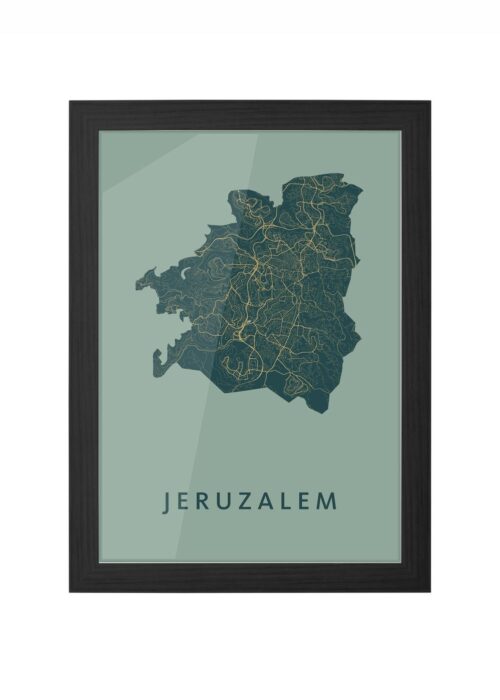 Jeruzalem Amazon Ingelijst in Zwart lijst Kopen | Kunst in Kaart