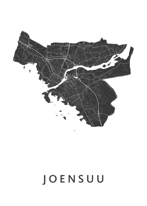 Joensuu Stadskaart Poster Kopen