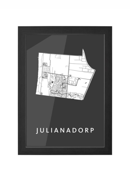 Julianadorp Black Ingelijst in Zwart lijst Kopen | Kunst in Kaart