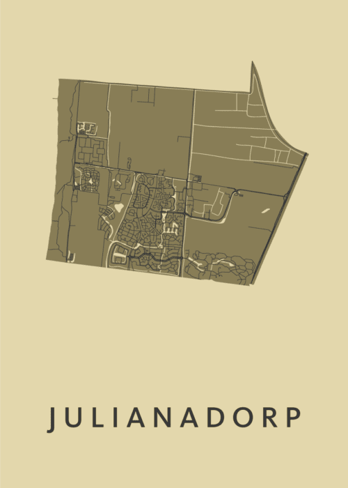 Julianadorp GoldenRod Stadskaart Poster Kopen