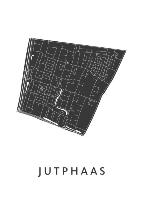 Jutphaas Stadskaart Poster Kopen