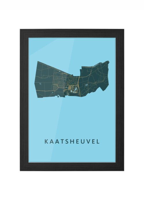 Kaatsheuvel Azure Ingelijst in Zwart lijst Kopen | Kunst in Kaart