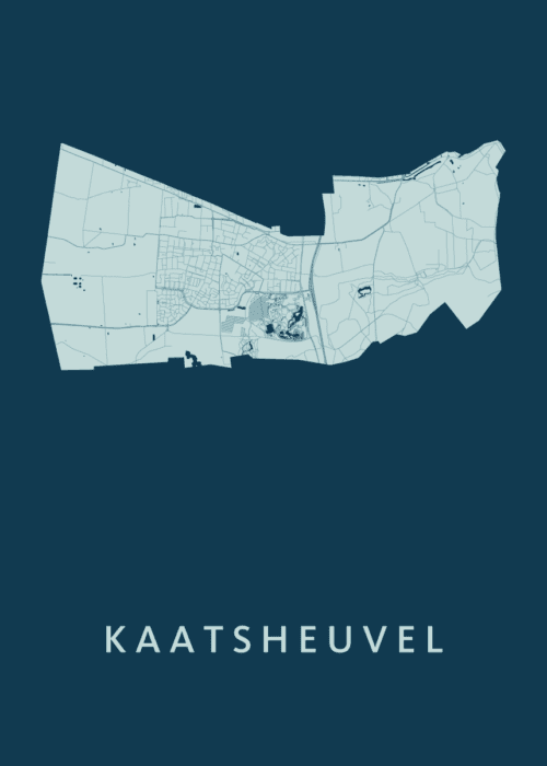 Kaatsheuvel Feldgrau Stadskaart Poster Kopen